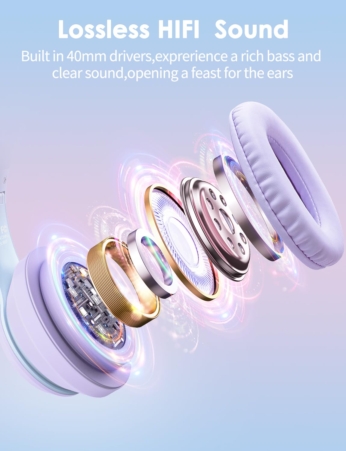 ONITOON ear pad close-up showing soft cushioning for comfortable long wear