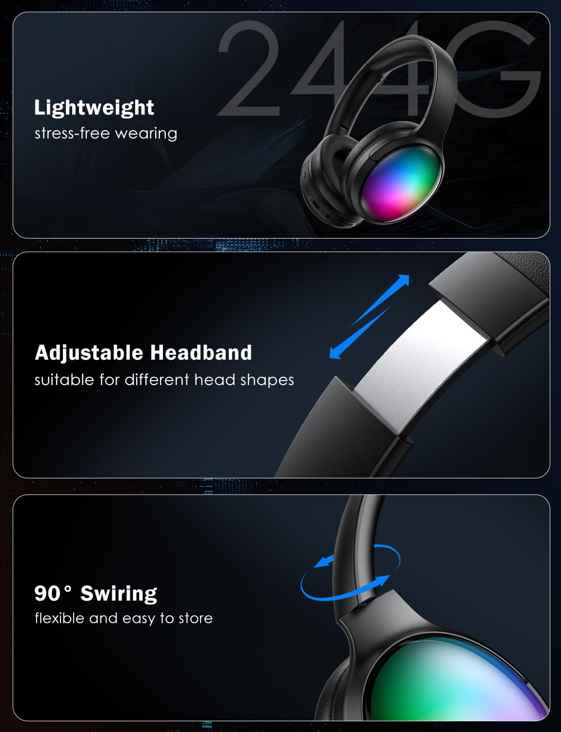 ONITOON RGB lighting effect in low light enhancing visual style and immersive look
