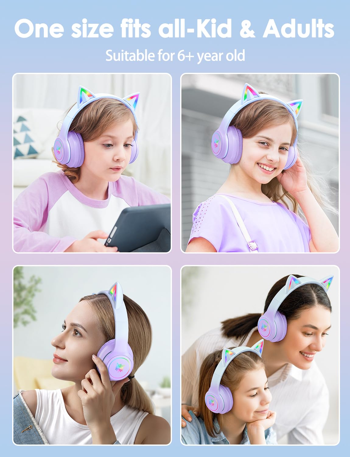 ONITOON headphones next to smartphone to show size and real-world scale