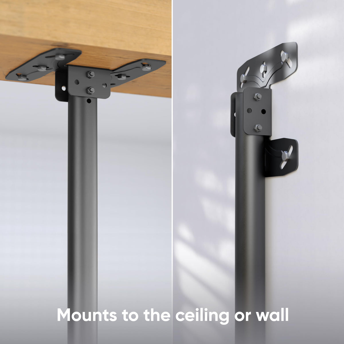Built-in cable management keeps wires hidden and organized.