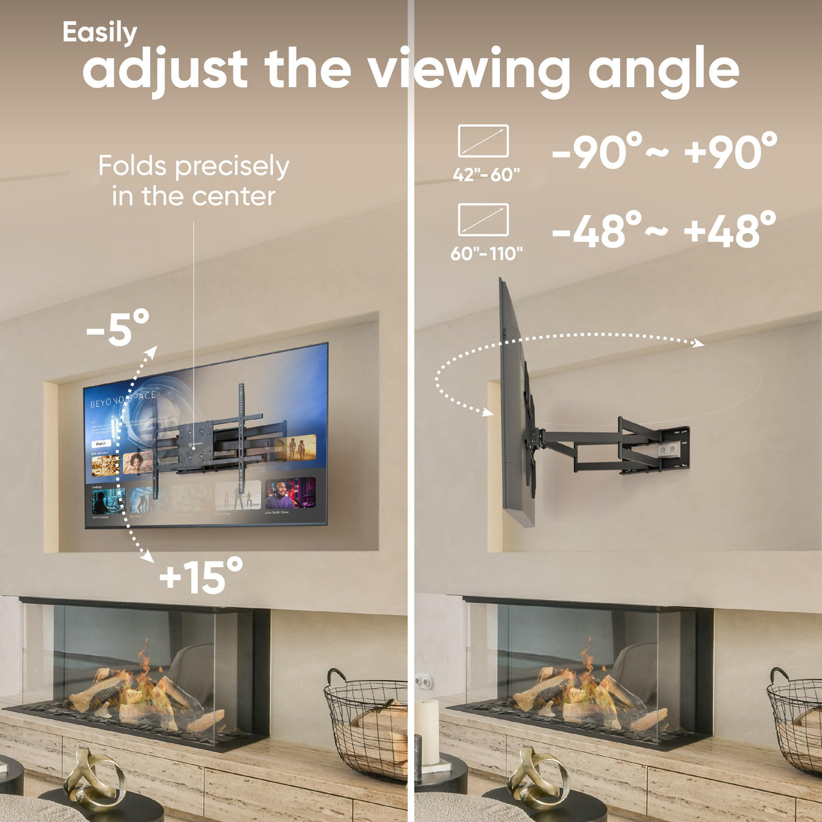 ONKRON swivel and tilt adjust for glare reduction and optimal angle in offices.