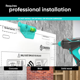 ONKRON corner-ready wall mount suits recessed spaces and corner layouts.