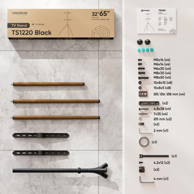ONKRON easel stand packaged with protective features.