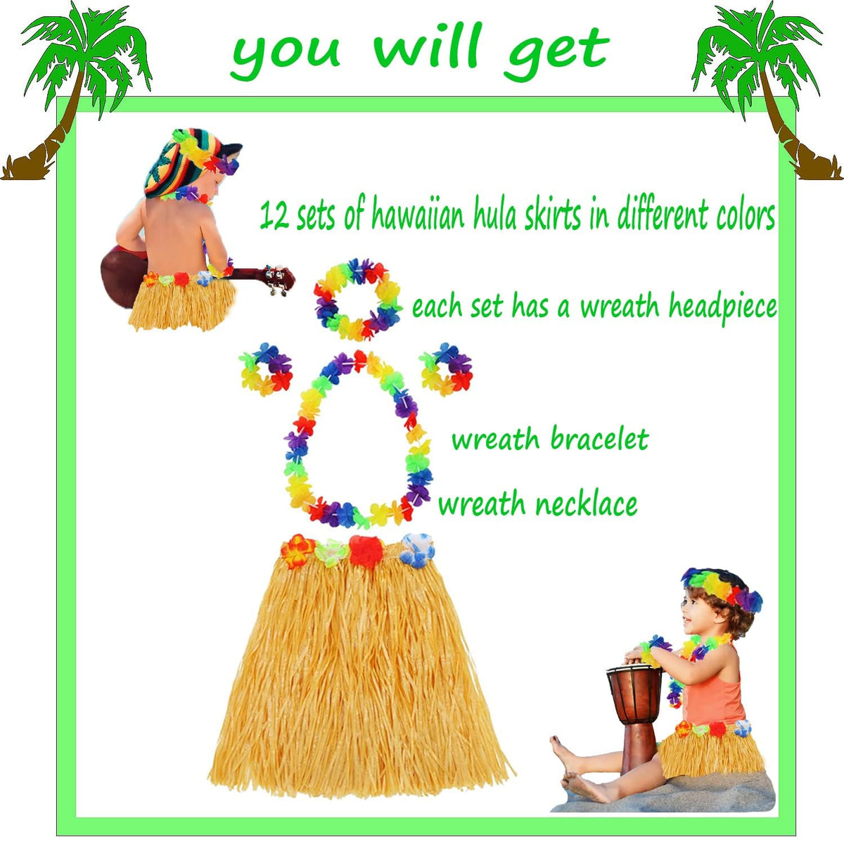 ONKULL durable luau party decor set for easy tropical celebrations