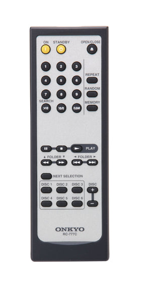 Onkyo DX-C390-B six-disc carousel enables easy loading and seamless switching.
