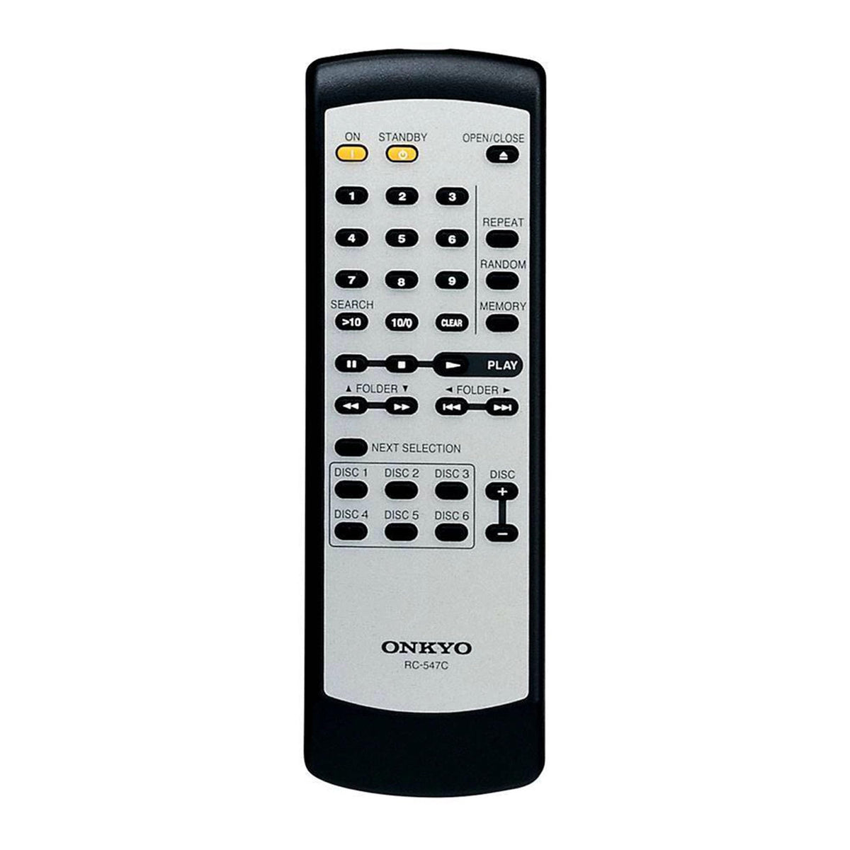 Onkyo DX-C390 rear connectors shown for flexible system integration