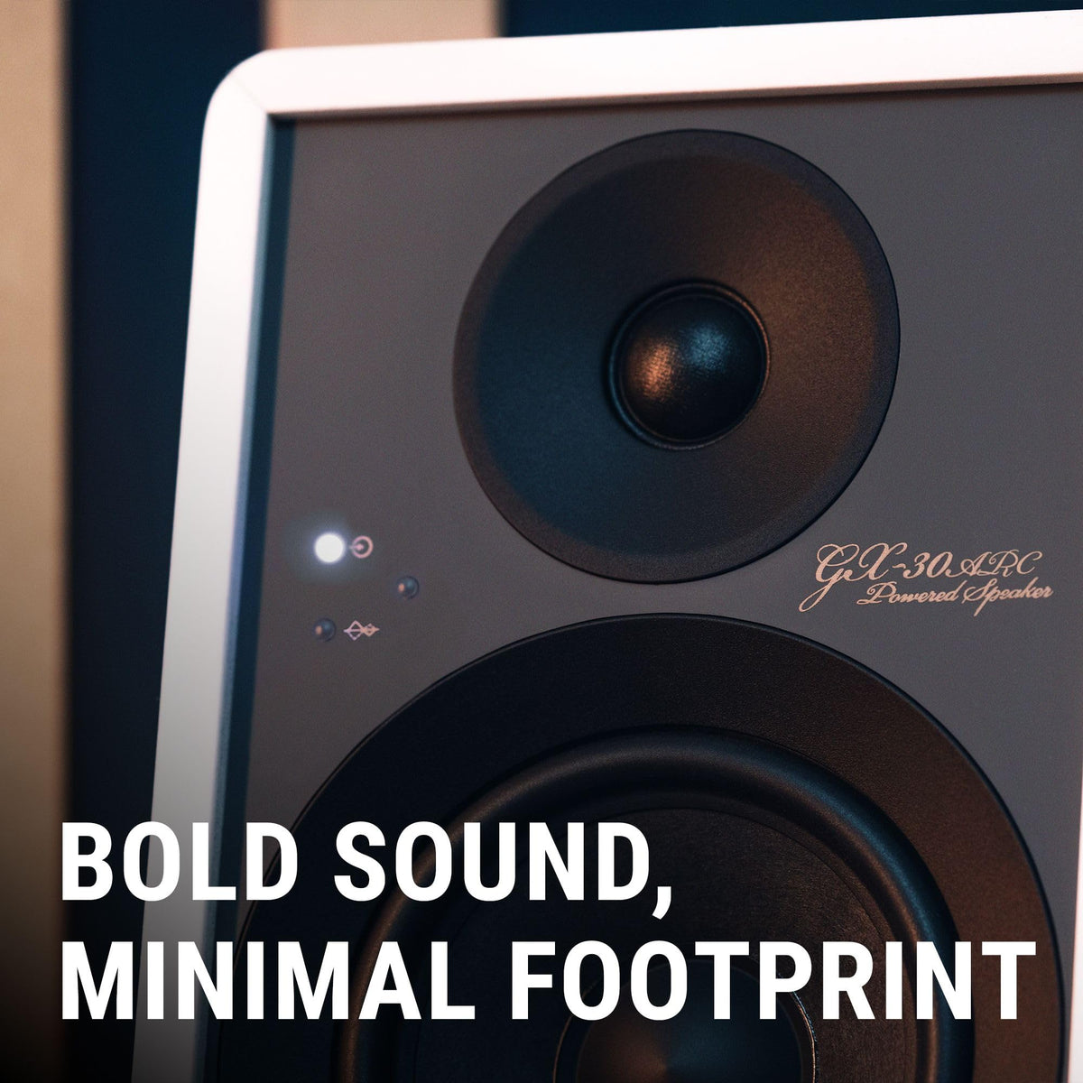 Onkyo GX-10DB Bluetooth 5.3 LE indicator emphasizes wireless convenience.