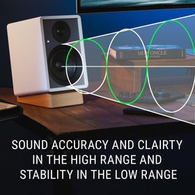 Minimalist Onkyo GX-30ARC compact design in a modern workspace