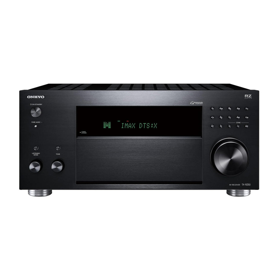 Onkyo TX-RZ50 front view for quick setup and easy access.