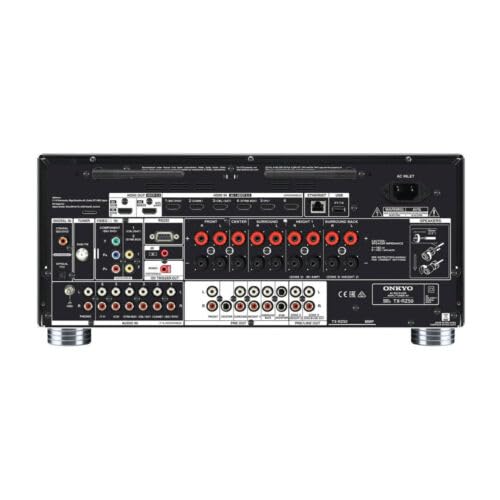 Onkyo TX-RZ50 remote control for fast sound mode adjustments.