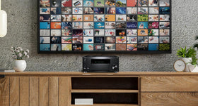 Onkyo TX-RZ50 room setup in living room for optimized sound