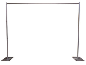 OnlineEEI 8ft tall backdrop frame for tall, clean event setup.