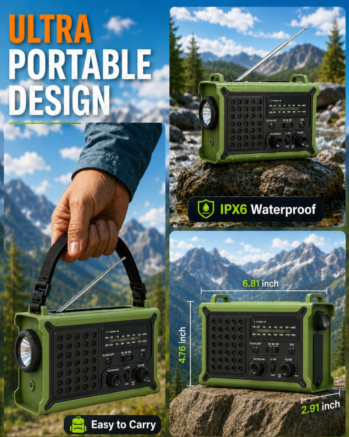 OnLyee in camping setup with tent and backpack, built for rugged outdoor preparedness