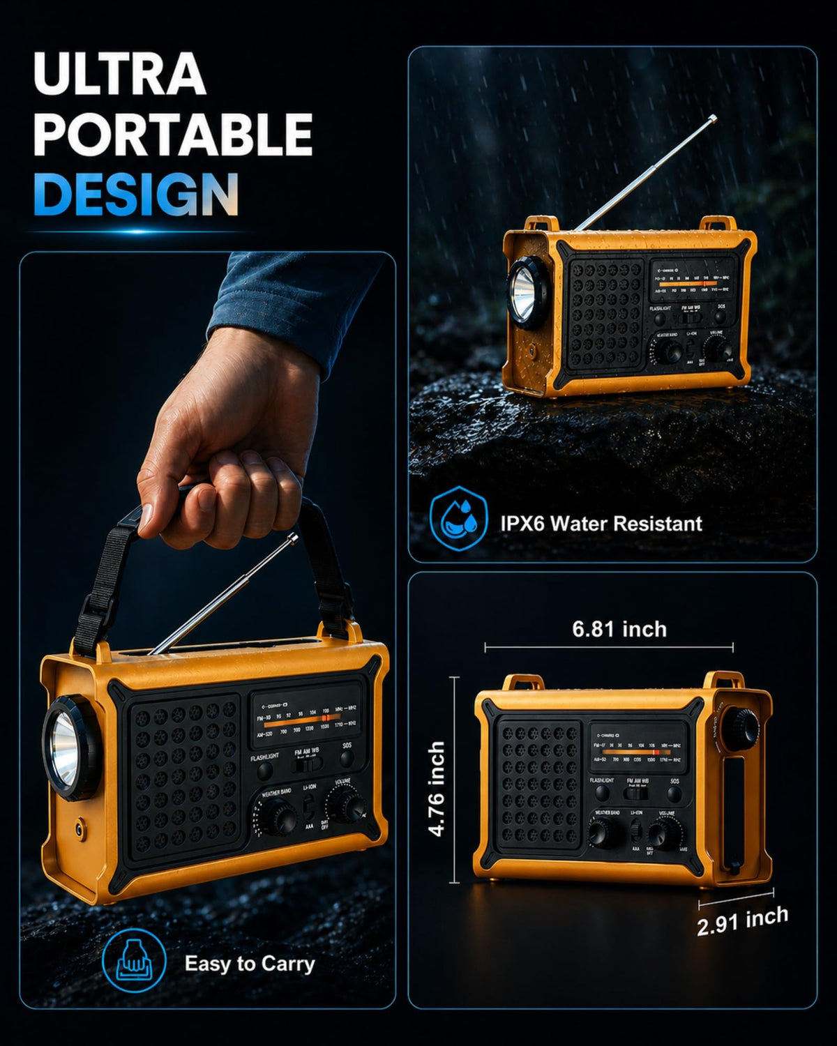 OnLyee next to smartphone showing scale and portable power capability