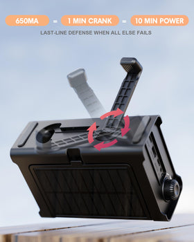 OnLyee large speaker and control knobs delivering clearer weather broadcasts