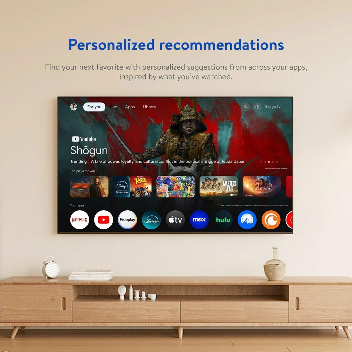 onn. Dolby Vision demo still highlighting richer colors and contrast
