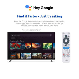onn. device connected in living room streaming video for easy entertainment