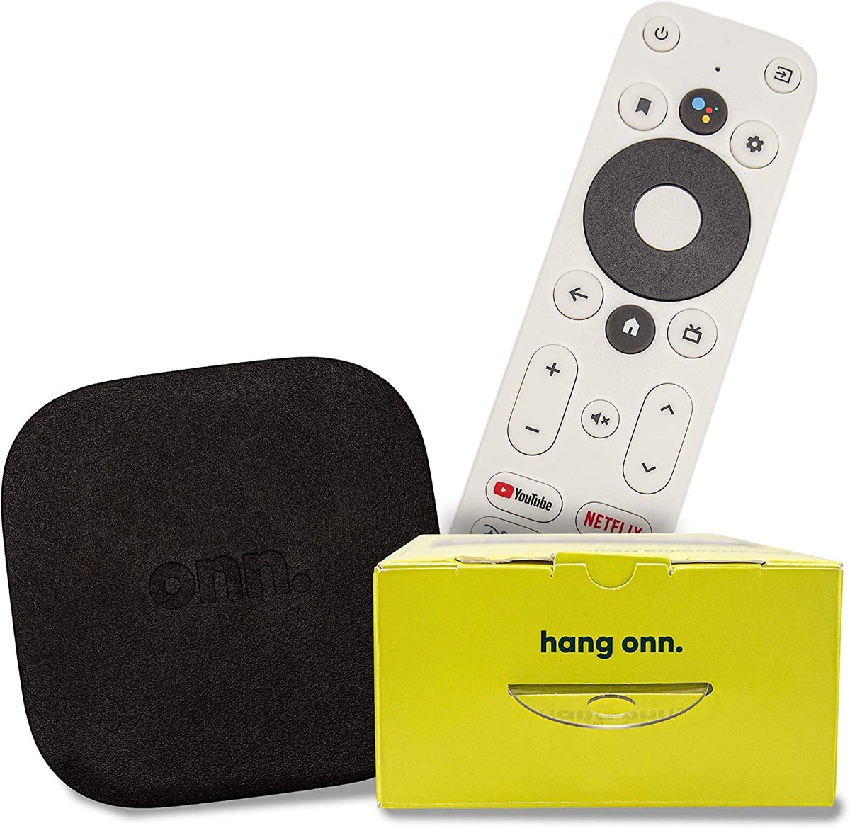 ONN device rear ports view showing HDMI and power connections for easy setup