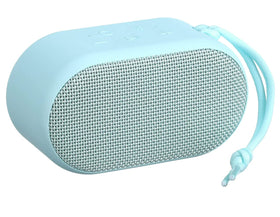 onn portable waterproof Bluetooth speaker front view, rugged for outdoor listening