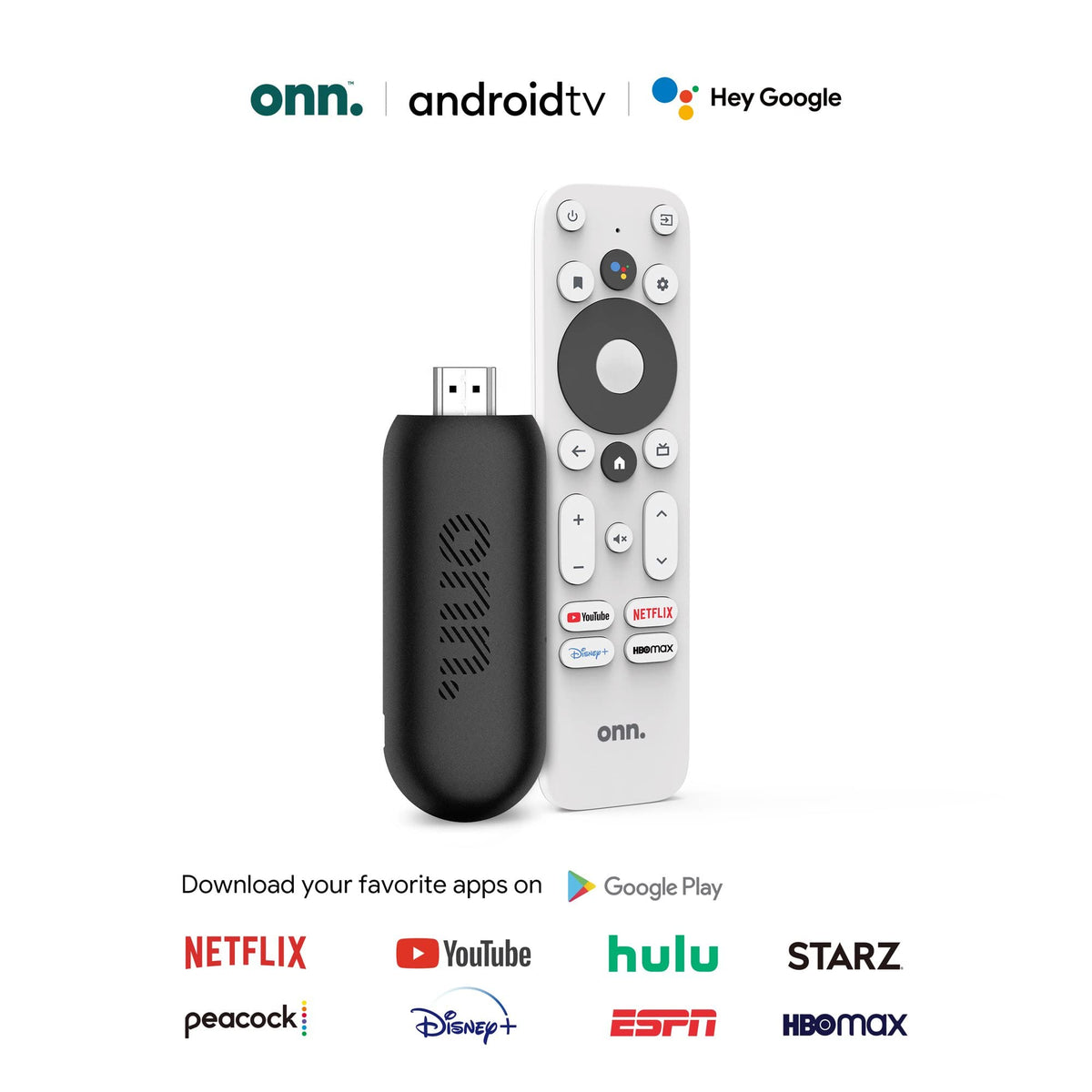 ONN stick connected to TV HDMI demonstrating instant smart TV upgrade