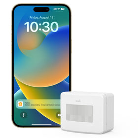 Onvis Smart Motion Sensor with Thread ready for fast real-time alerts in a smart home.