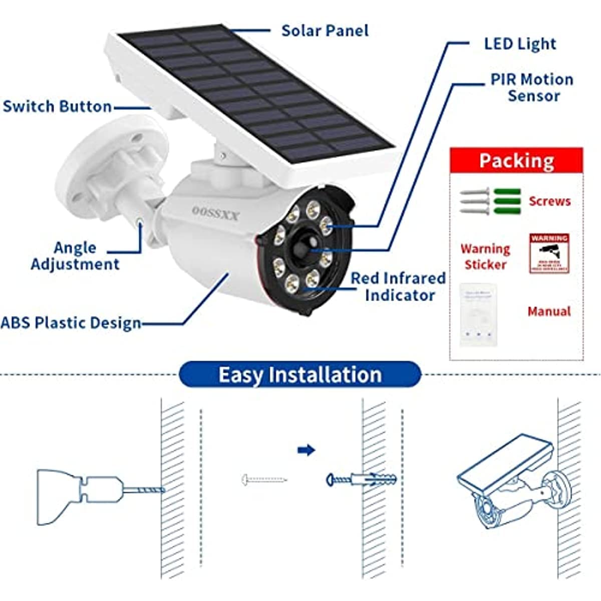 OOSSXX adjustable angle bracket enabling broad coverage