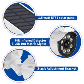 oossxx daytime installation on wall illustrating wire-free setup and convenience benefit
