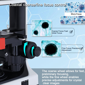 OOZSTAR double-layer stage with moving calipers for accurate alignment.