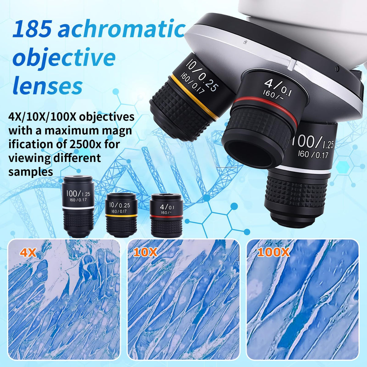 OOZSTAR microscope coarse and fine knobs enabling precise focusing