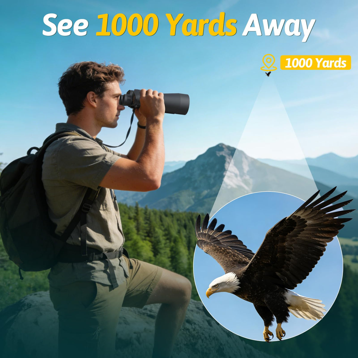 opaita binoculars held by birdwatcher delivering clear near-dawn sightings