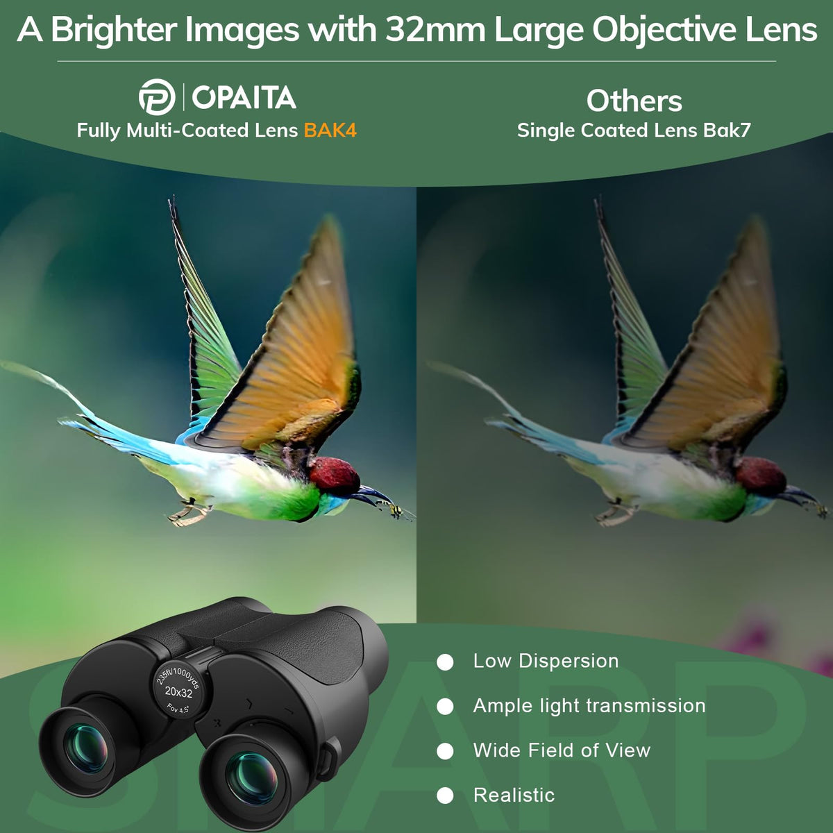 opaita side profile highlighting compact 20x32 frame for easy portability