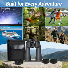 opaita binoculars in hand showing scale for easy portability