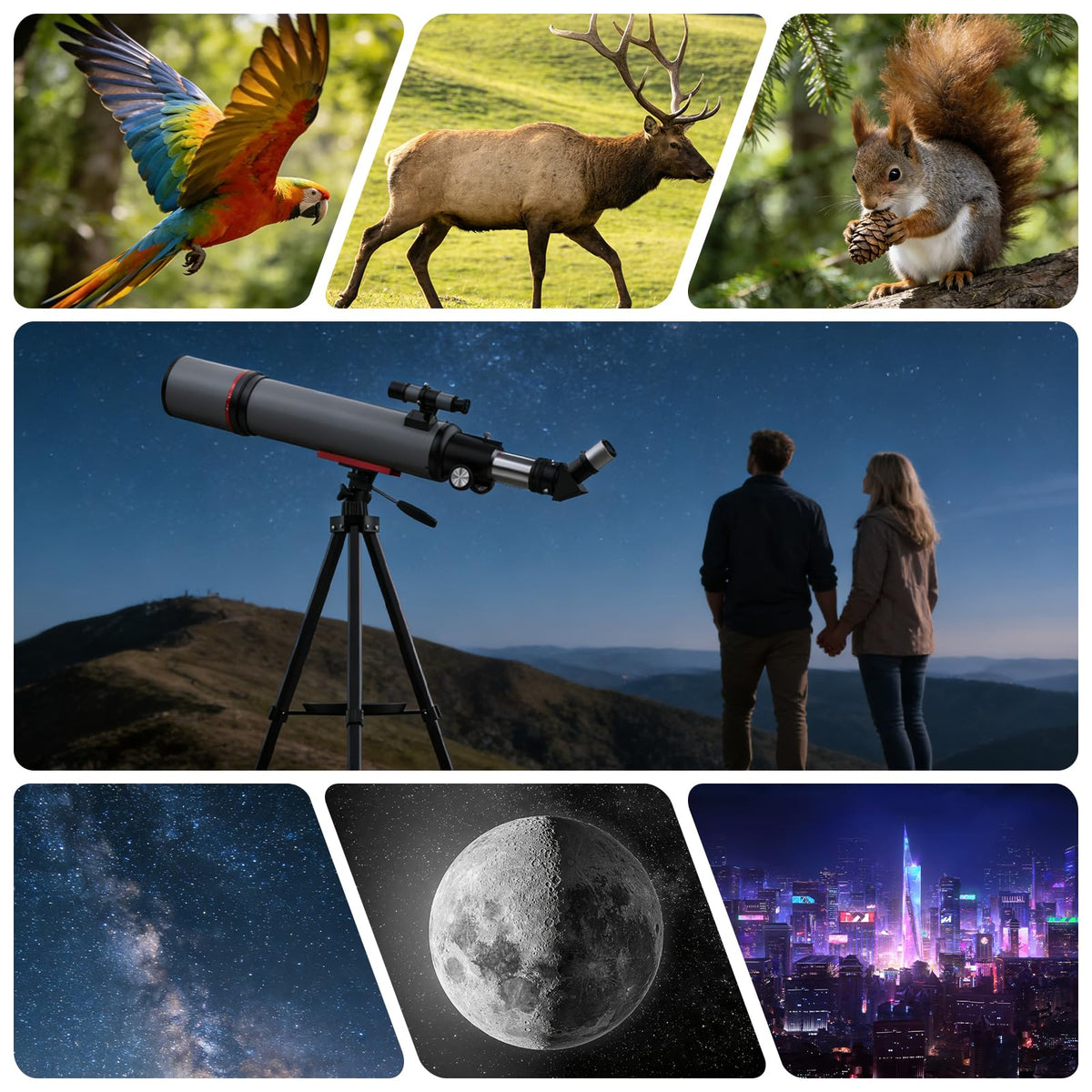 Opaita carry bag keeps the telescope portable for stargazing adventures
