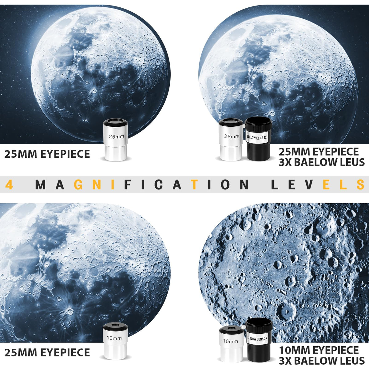 Opaita telescope moon-detail view captures lunar craters clearly