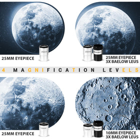 Opaita telescope moon-detail view captures lunar craters clearly