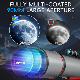 Opaita telescope with phone adapter for quick astrophotography sharing