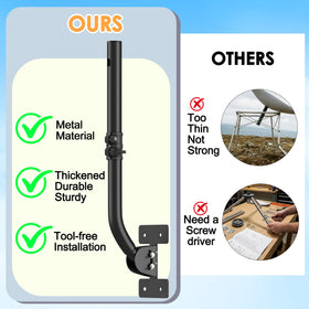 OPKING tool-free adjustment for easy angle and length positioning.