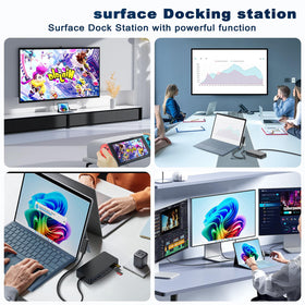 OPLUZ Surface Dock package with dock and power adapter