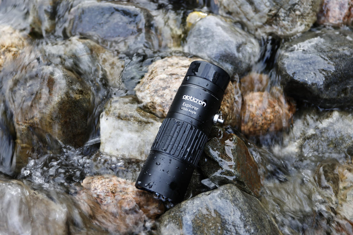 Opticron Explorer WA ED-R 8x32 2m close-focus for near-subject detail.