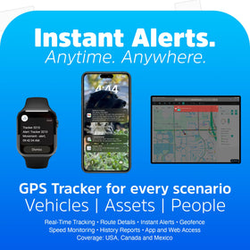 Optimus alert indicators for movement, speeding, and geofence events.