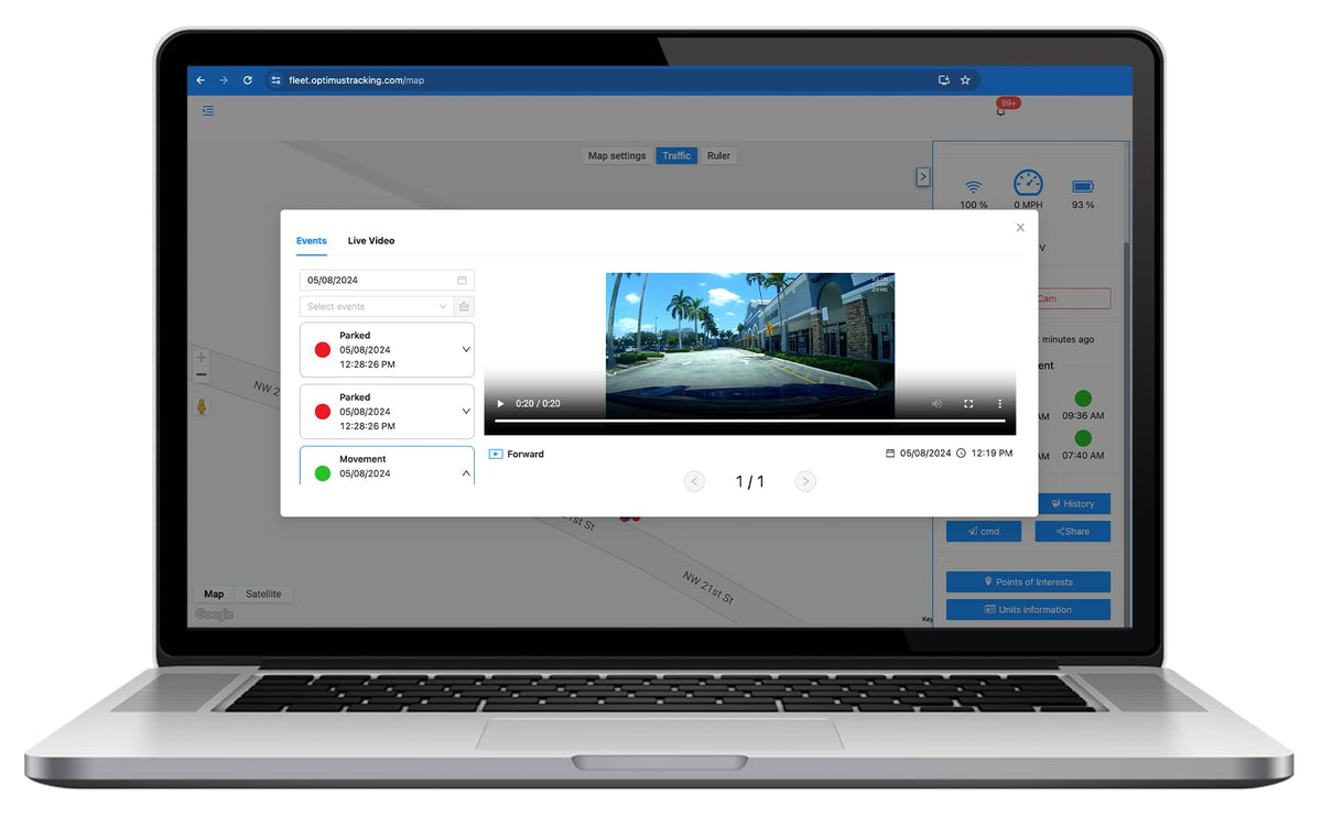 Optimus DG2 cellular transmission for remote video streaming