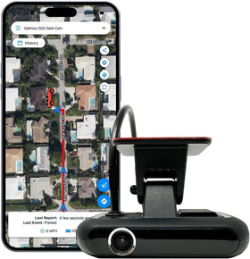 Optimus DG2 live dashcam view with real-time recording during drives
