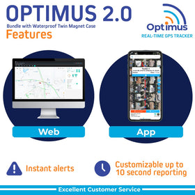 OPTIMUS GPS signal limits in metal interiors; avoid enclosed spaces.