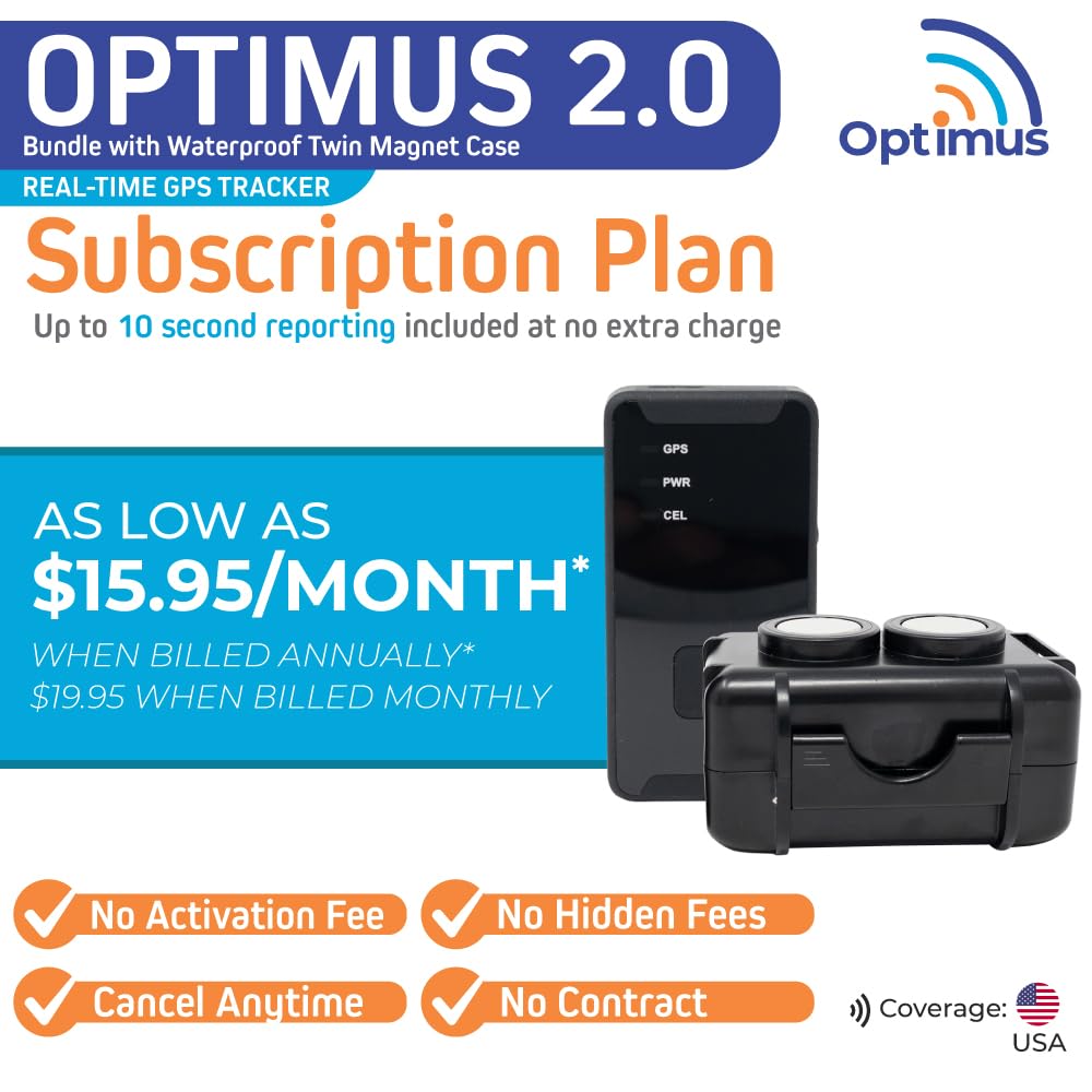 OPTIMUS real-time tracking via 4G LTE for live location updates.