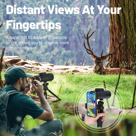 OPTIVORA monocular captures expansive scenery with bright, crisp optics.