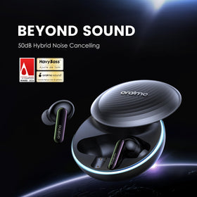 Oraimo SpaceBuds ANC with LED light effects for personal style