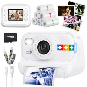 orantronx front view white camera shows kid-friendly design and durable build