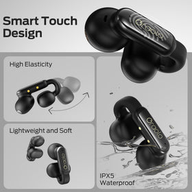 Oraolo clip-on design stays secure during workouts and activity.