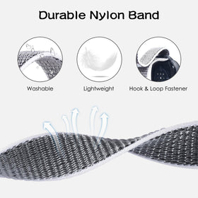 ORATYFAN breathable nylon keeps wrist cool and dry during exercise
