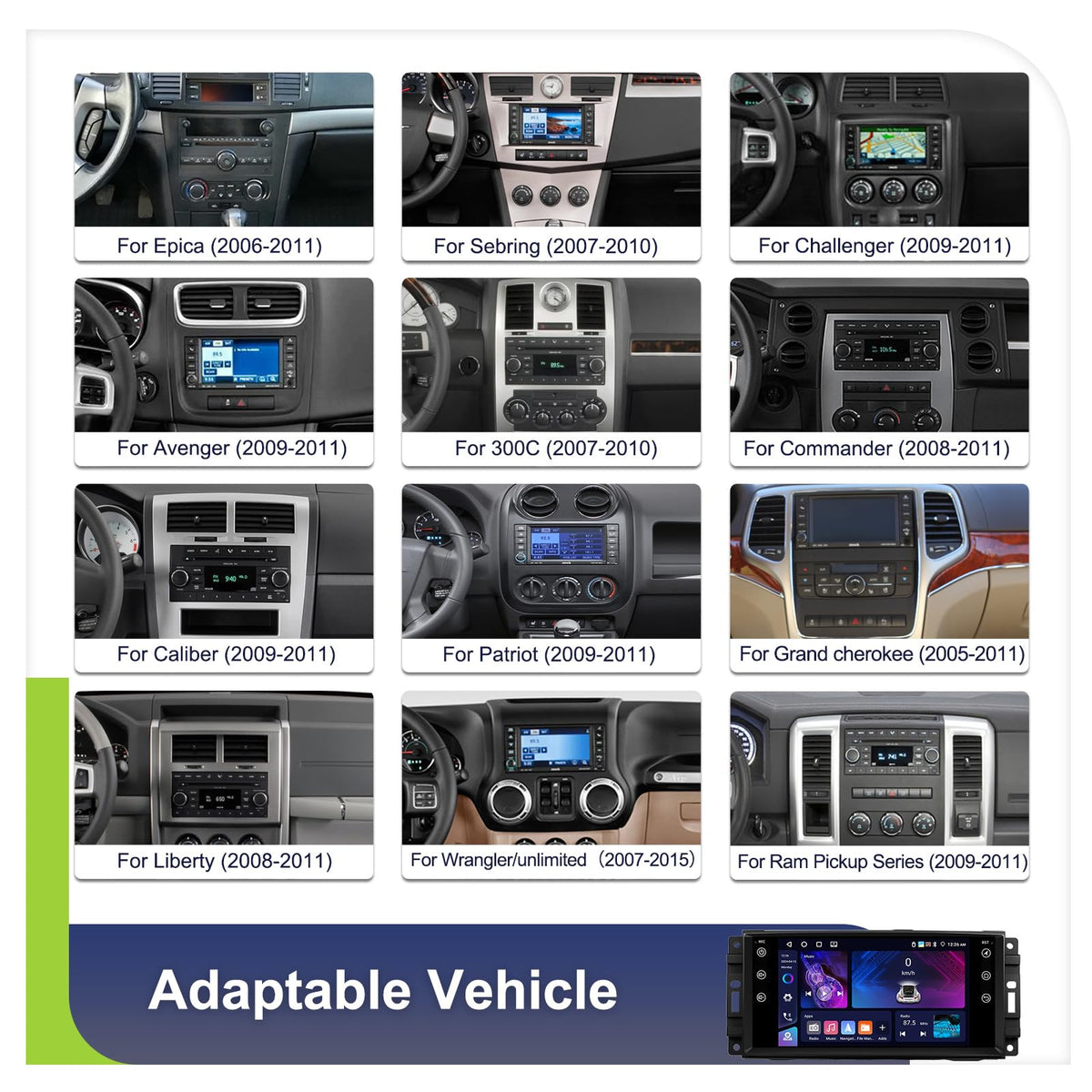 Orderich wireless CarPlay and Android Auto integration for Jeep Wrangler